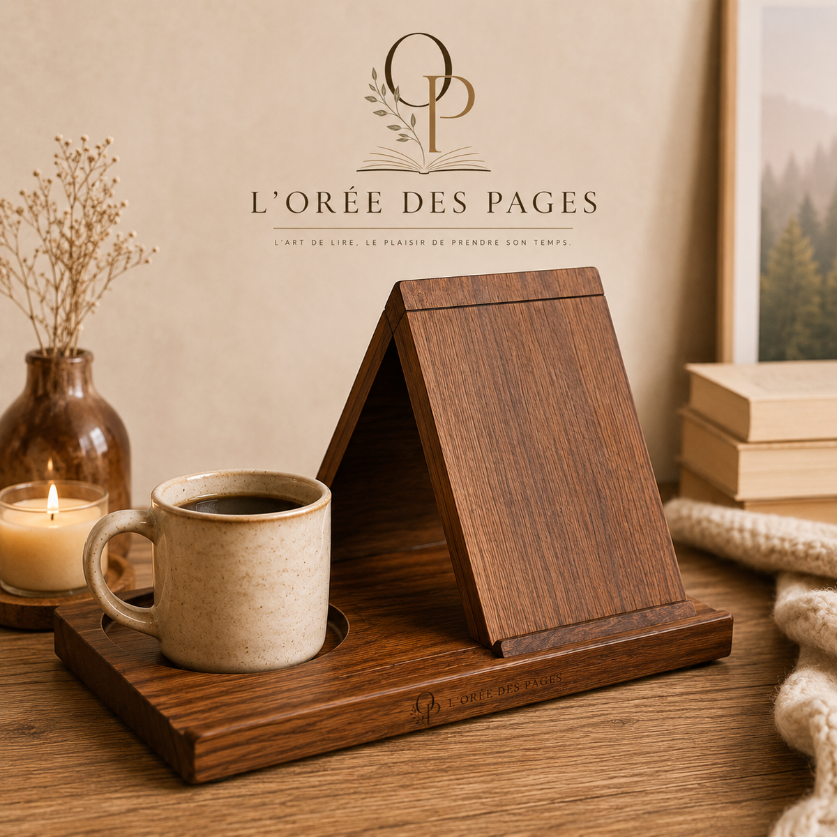 Porte- Livre en bois massif