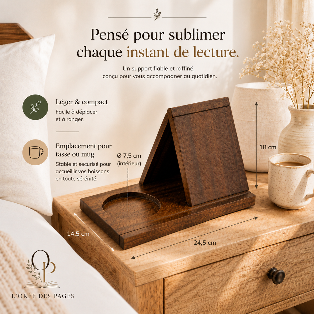 Porte- Livre en bois massif
